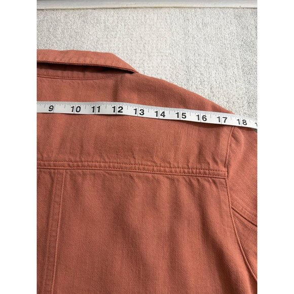 Sézane Will Jacket Dusty Rose Cotton Blend Button Front SZ. Large - Picture 14 of 16